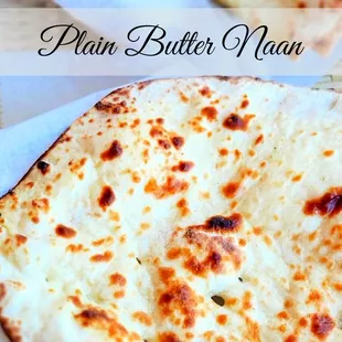 a plate of flat bread