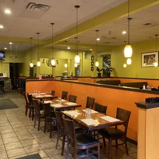 the interior of a restaurant
