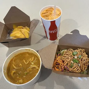 Khao Soi, mango sticky rice and Thai Iced Tea