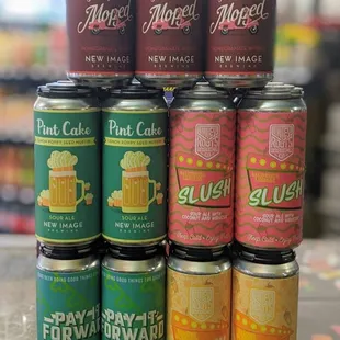 We love our local breweries - we get weekly beer drops!  We partner with Wiley Roots, Fiction, New Image, WeldWorks, TRVE, Outer Range, etc