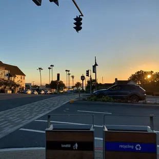 The view as we exited the restaurant around 6.45pm.