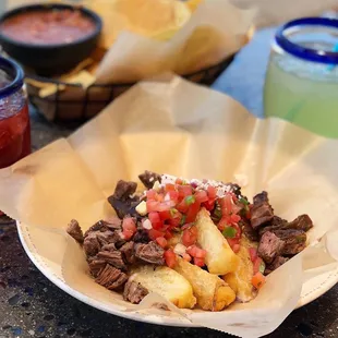 Carne Asada Yucca Fritas