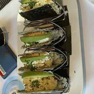 Blue Crab Nori Tacos - gf