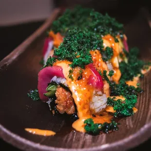 Our most popular roll; Sex in the city!