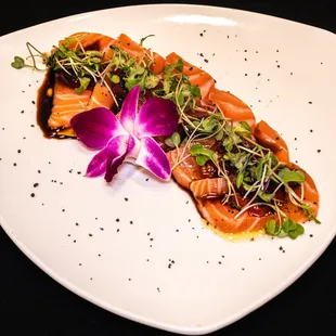 Black Truffle Salmon Sashimi!