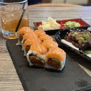 King salmon/ Japanese old fashion.