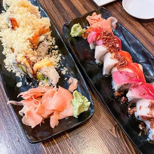 Crunchy Roll and Raga (?) roll.