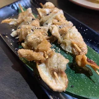 Kawa (Chicken Skin) Skewers