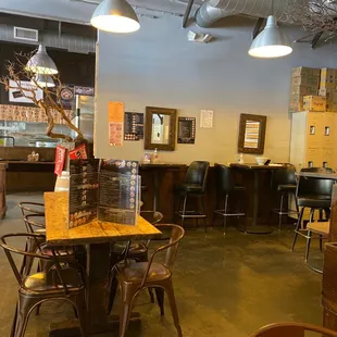 the dining area