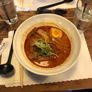 Great Spicy Ramen and server Rex!