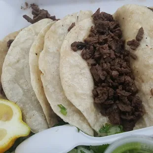 There Asada Tacos were good I would definitely buy them again