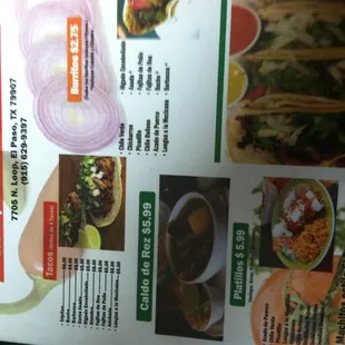 El menu