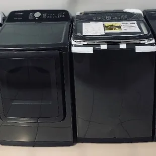 Samsung Black Top Load Washer &amp; Dryer Sets. $1200 each