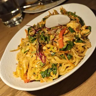 Hakka Noodle Stir Fry with Seafood