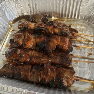 Pork skewers