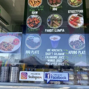 Price list/menu board