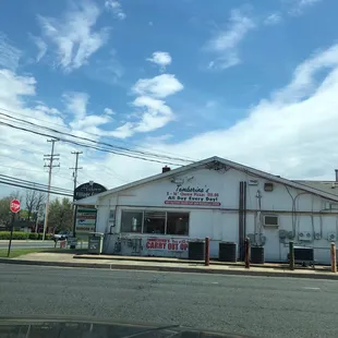 Side view facing north