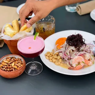 a plate of food on a table