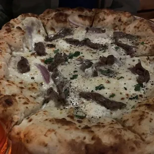 Steak and Gorgonzola Pizza