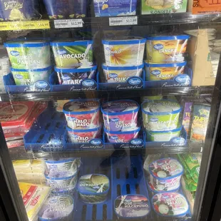 Variety of ice creams