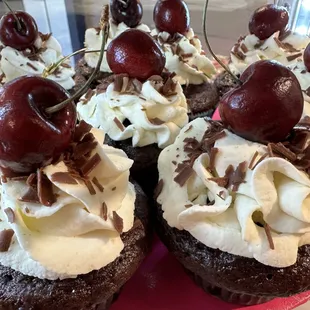 Black forest with a cherry compote, infused with brandy