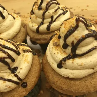 Moist and indulging Butterfinger cup cake.    One of over 35 flavors available!