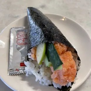 Yuzu Salmon Handroll
