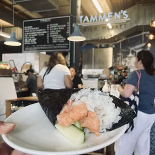 Yuzu Salmon Handroll