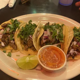 Street tacos : steak