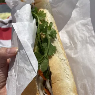 Grilled pork banh mi