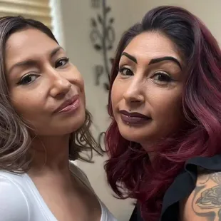 These two sisters were so proud of their hair created by Tammy&apos;s Edge Salon
