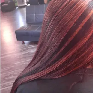 Dark violet base with really red