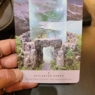 Anthony sharing his oracle reading