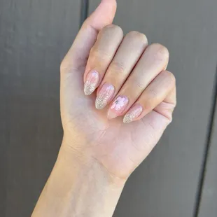 Acrylic nails.