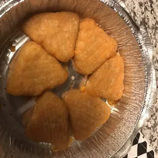 Mac n cheese wedges... not as crispy as I was hoping