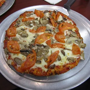 10&quot; Veggie - No Green Peppers Sub Extra Mushrooms