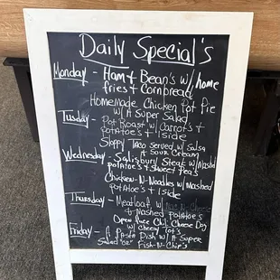 Daily Specials, but beware they frequently sell out.