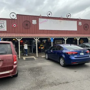 the outside of the building