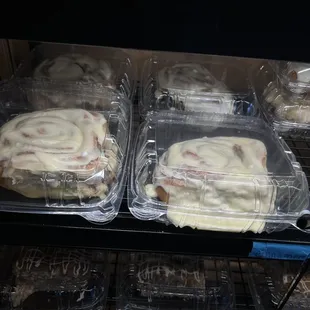 Huge cinnamon rolls.