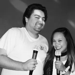 Carlos H and I sing "Purple Rain"