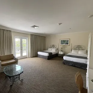 Spacious hotel room