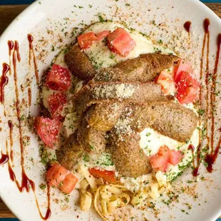 Steak and Lamb Alfredo