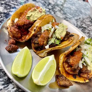 1 Al pastor  2 steak  You won't regret it!