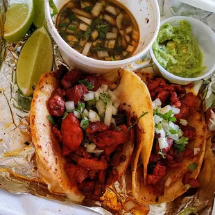 Quesa Taco with Al Pastor my new favorite taco!!!