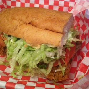 Shrimp Po Boy Sandwich