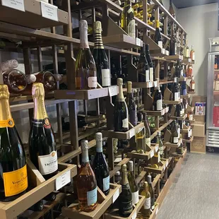 Part of wine selection for purchase