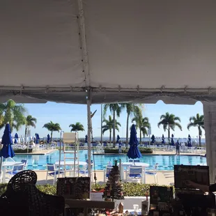 Beautiful day for a luncheon and holiday sale