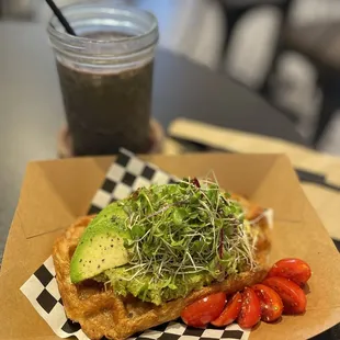 Avocado croffle