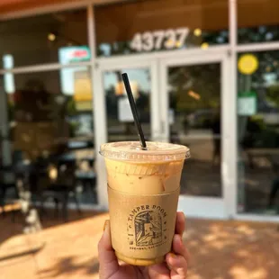 Iced Oat Banana Latte!