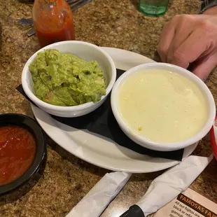 Queso and Guacamole